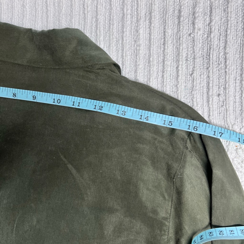 Lord & Taylor Dark Green Casual Button Down Shirt - Picture 8 of 10